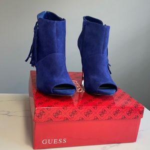 Guess Suede Blue Shoes